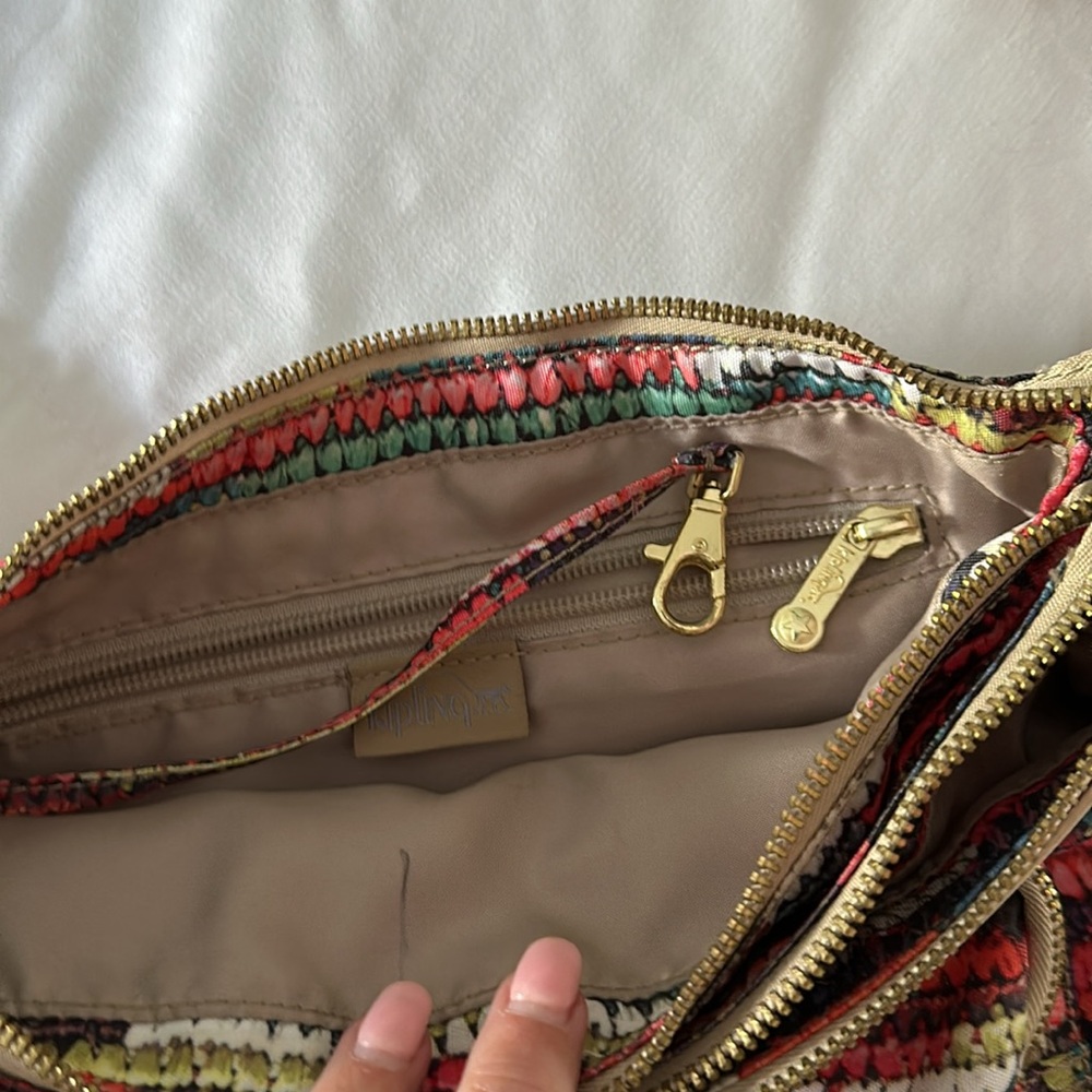 Kipling Colorful Basket Weave Crossbody Bag - Picture 5 of 10